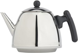 OttoSimon theepot RVS Duet Classic 1,2L dubbelwandig zwart