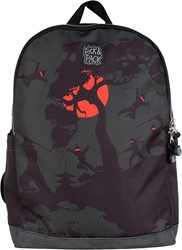 Pick & Pack rugzak Ninja Story S carbon - kinderrugzak met ninja print