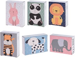 Mini puzzel dieren karton 8 stukjes - educatief speelgoed dieren