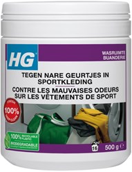HG additif lessive contre mauvaises odeurs vêtements de sport 500g frais