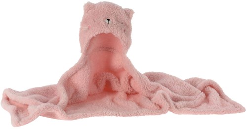 van der Meulen poncho polaire teddy 70x100cm multicolore textile bébé-2