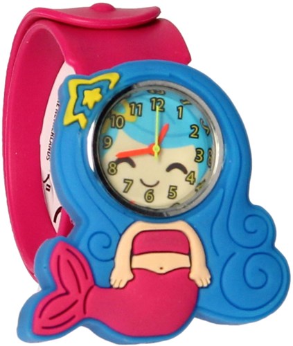 Bracelet claque avec montre thème chat - montre jouet colorée enfant
