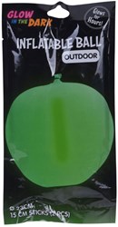 Ballon Glow in the Dark vert latex fête 23 cm lumineux