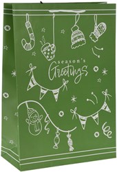 Cadeautasje kerst geschenktasjes multicolor 24 stuks cadeauzakjes