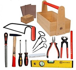 Kids at Work boîte à outils en bois kit DIY pour enfants