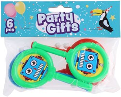 Mini handtrommels speelgoed uitdeelcadeautjes set van 6 kleurrijk