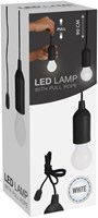 Lampe LED à cordon noir - source de lumière flexible camping
