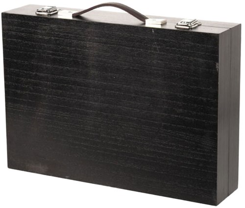 Coffret de peinture et dessin en bois 174 pièces - Mallette d'art - Set de peinture-2