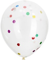 Ballonnen confetti multi kleuren feestdecoratie 8 stuks verjaardag-2