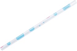 Cadeaupapier blauw met roze stippen 4 meter cadeau inpakken decoratie