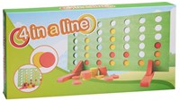 Houten 4 op een rij spel strategisch gezelschapsspel multicolor