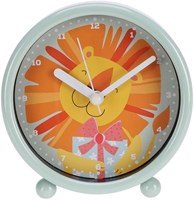Kinderklok leeuw - klok voor kinderkamer leeuw 10 cm decoratie