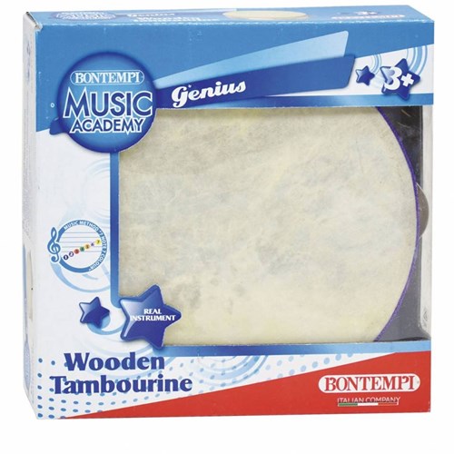 Bontempi houten tamboerijn muziekinstrument voor kinderen-3