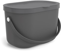 Rotho poubelle composteur bac à déchets biologiques 3,2 L anthracite cuisine