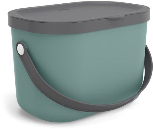 Rotho poubelle bio 3,2 litres vert plastique recyclé cuisine