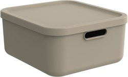 Rotho opbergbox decoratie Albula Light 20 L cappuccino stapelbaar