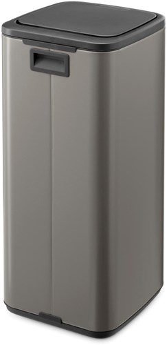 Brabantia afvalemmer Bo Touch Bin 30 liter platinum design prullenbak