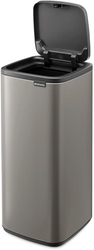 Brabantia afvalemmer Bo Touch Bin 30 liter platinum design prullenbak-2