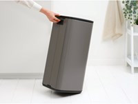 Brabantia afvalemmer Bo Touch Bin 30 liter platinum design prullenbak-3