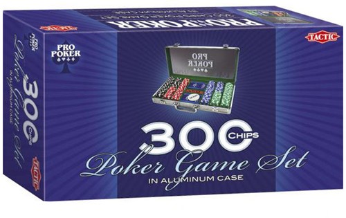 Tactic mallette poker pro 300 jetons - set de poker luxe avec cartes