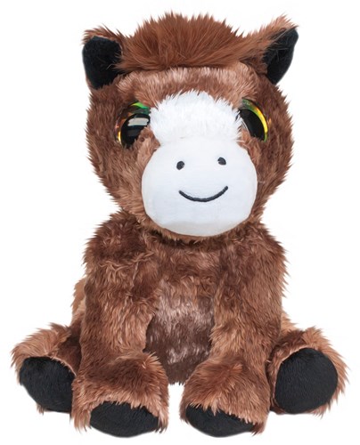 Lumo Stars pluche knuffel pony Reino 15cm - schattig speelgoed paard