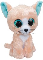 Lumo Stars knuffel kat Peach 15cm - pluche speelgoed met grote ogen