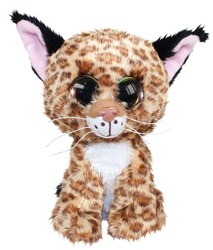 Lumo Stars knuffel lynx pluche 24cm - zachte knuffeldier speelgoed