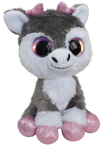 Lumo Stars peluche renne Poro doudou 24cm gris jouet enfant