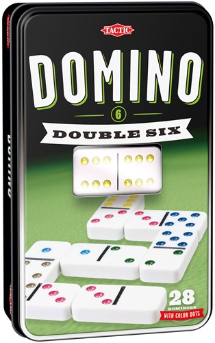 Tactic jeu de dominos Double 6 - dominos colorés jeu classique