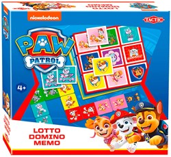 PAW Patrol 3-in-1 Spellenverzameling kaartspel lotto domino memo kinderspel