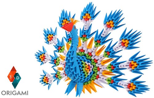 Alexander Toys Origami 3D kit créatif paon 549 pièces jouet créatif-3