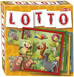 Tactic Jungle Lotto educatief spel voor kinderen - kleurrijke dieren