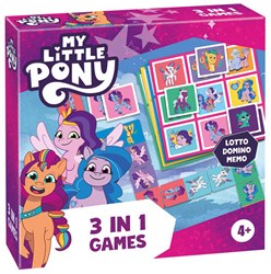 My Little Pony 3in1 Memo Lotto Domino
