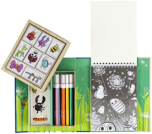 Kleurset tuinbeestjes kleurplezier voor kinderen - creatieve set-3