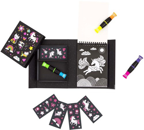 Tiger Tribe neon kleurset eenhoorns en vrienden knutseldoos kinderen-3