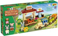 Unico bouwstenen Maximilian Families Village treinstation 68-delig speelgoed