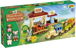 Unico blocs de construction Maximilian Families Village gare 68 pièces jouet