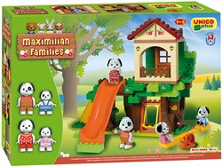 Cabane dans les arbres set de construction animaux Unico Maximilian Families 96 pièces jouet