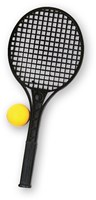 Androni Giocattoli raquette de tennis junior noire avec balle en mousse jouet