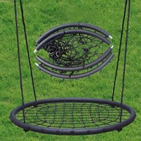 Schommelschotel Net nestschommel zwart voor buiten speelplezier-2