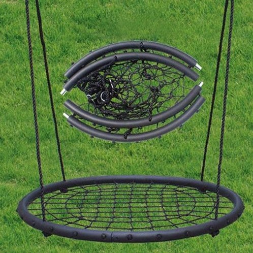 Schommelschotel Net nestschommel zwart voor buiten speelplezier-2
