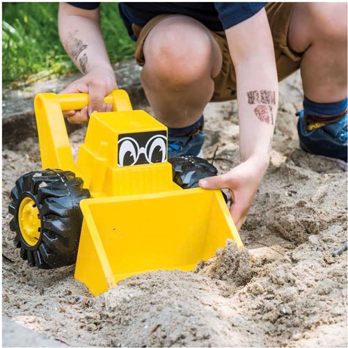 Rolf speelgoed bulldozer geel - kunststof zandvoertuig voor kinderen-2