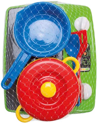Dantoy set jouet cuisinière enfant - ensemble de casseroles colorées