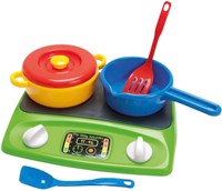 Dantoy set jouet cuisinière enfant - ensemble de casseroles colorées-2