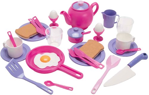 Dantoy service princesse jouet 32 pièces multicolore plastique-2
