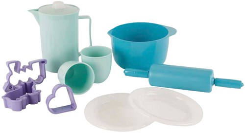 Dantoy set café et pâtisserie - jouet cuisine coloré pour enfants-2
