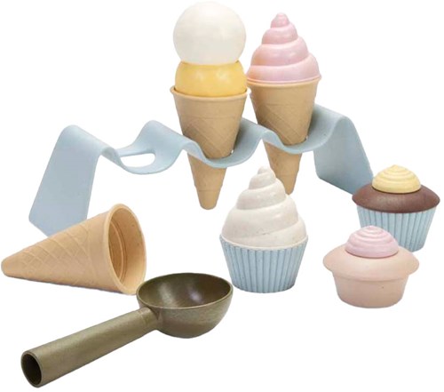 Dantoy bio ijs speelgoed set - 15-delig duurzaam cadeau-2