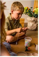 Dantoy perles XL pastel recyclées - 1580 pièces - jouet écologique-3