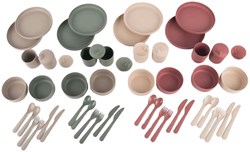 Dantoy set vaisselle jouet BIOplastic 56 pièces durable coloré