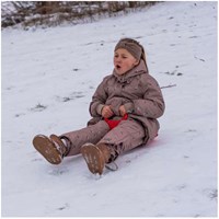 Dantoy luge jouet poêle avec poignée - plaisir dans la neige pour enfants-2